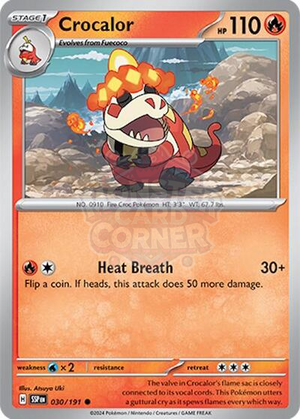 Pokemon TCG - SV08: Surging Sparks - Crocalor - 030/191