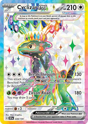 Pokemon TCG - SV08: Surging Sparks - Cyclizar ex - 228/191 - Holofoil