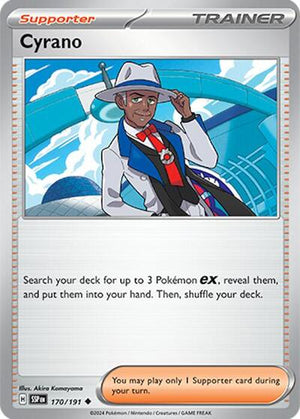 Pokemon TCG - SV08: Surging Sparks - Cyrano - 170/191 - Reverse Holofoil