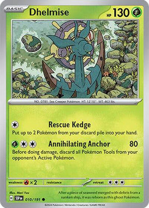 Pokemon TCG - SV08: Surging Sparks - Dhelmise - 010/191