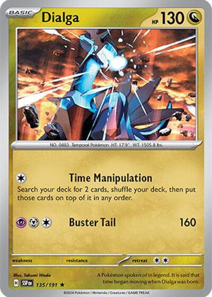 Pokemon TCG - SV08: Surging Sparks - Dialga - 135/191 - Holofoil