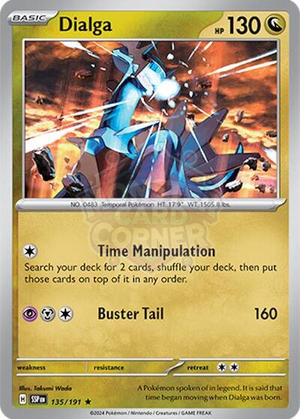 Pokemon TCG - SV08: Surging Sparks - Dialga - 135/191 - Reverse Holofoil