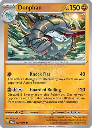 Pokemon TCG - SV08: Surging Sparks - Donphan - 103/191