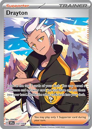 Pokemon TCG - SV08: Surging Sparks - Drayton - 232/191 - Holofoil
