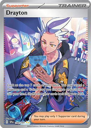 Pokemon TCG - SV08: Surging Sparks - Drayton - 244/191 - Holofoil