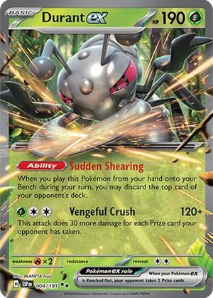Pokemon TCG - SV08: Surging Sparks - Durant ex - 004/191 - Holofoil