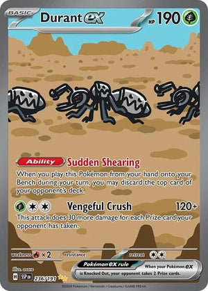 Pokemon TCG - SV08: Surging Sparks - Durant ex - 236/191 - Holofoil