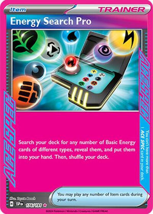 Pokemon TCG - SV08: Surging Sparks - Energy Search Pro - 176/191 - Holofoil