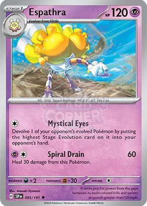 Pokemon TCG - SV08: Surging Sparks - Espathra - 095/191