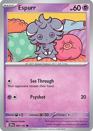 Pokemon TCG - SV08: Surging Sparks - Espurr - 084/191