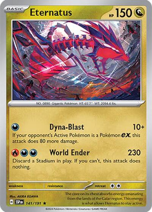 Pokemon TCG - SV08: Surging Sparks - Eternatus - 141/191 - Reverse Holofoil