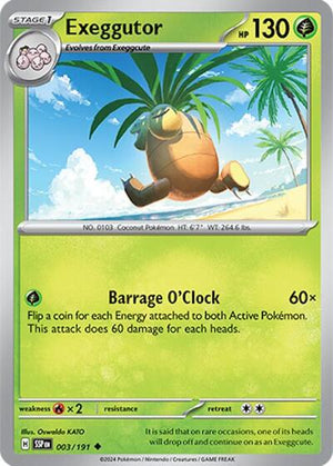 Pokemon TCG - SV08: Surging Sparks - Exeggutor - 003/191