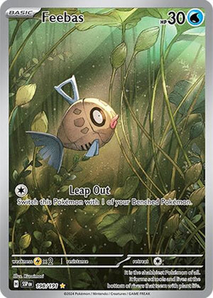 Pokemon TCG - SV08: Surging Sparks - Feebas - 198/191 - Holofoil