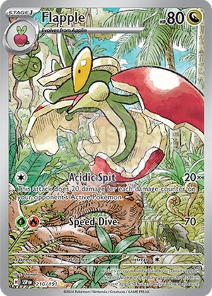 Pokemon TCG - SV08: Surging Sparks - Flapple - 210/191 - Holofoil