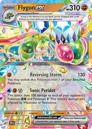 Pokemon TCG - SV08: Surging Sparks - Flygon ex - 106/191 - Holofoil