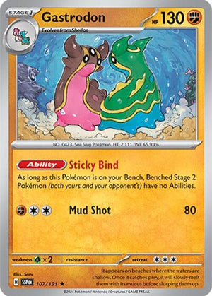 Pokemon TCG - SV08: Surging Sparks - Gastrodon - 107/191 - Reverse Holofoil
