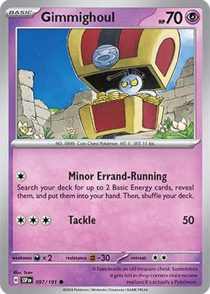 Pokemon TCG - SV08: Surging Sparks - Gimmighoul - 097/191