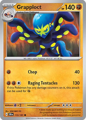 Pokemon TCG - SV08: Surging Sparks - Grapploct - 113/191