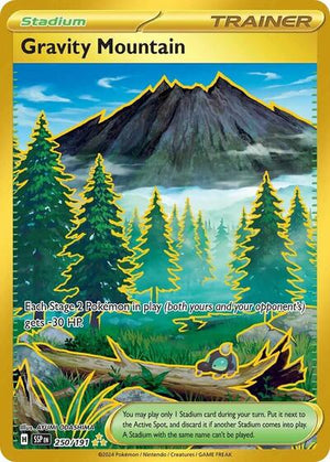 Pokemon TCG - SV08: Surging Sparks - Gravity Mountain - 250/191 - Holofoil
