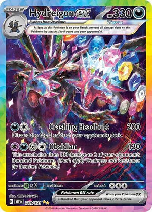 Pokemon TCG - SV08: Surging Sparks - Hydreigon ex - 240/191 - Holofoil