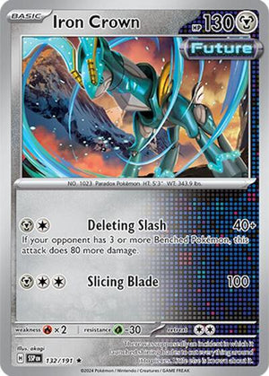 Pokemon TCG - SV08: Surging Sparks - Iron Crown - 132/191 - Reverse Holofoil