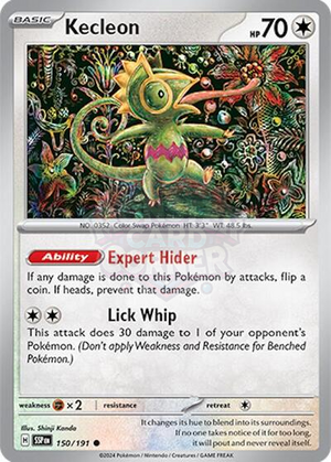 Pokemon TCG - SV08: Surging Sparks - Kecleon - 150/191 - Reverse Holofoil