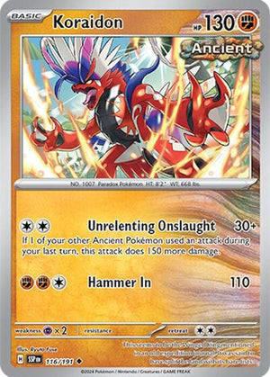 Pokemon TCG - SV08: Surging Sparks - Koraidon - 116/191