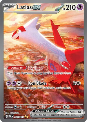 Pokemon TCG - SV08: Surging Sparks - Latias ex - 239/191 - Holofoil