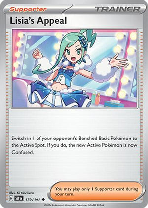 Pokemon TCG - SV08: Surging Sparks - Lisia's Appeal - 179/191 - Reverse Holofoil