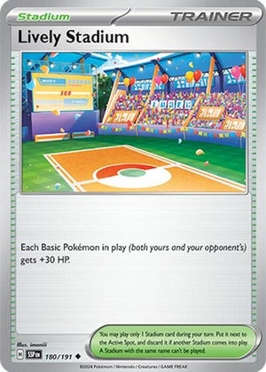 Pokemon TCG - SV08: Surging Sparks - Lively Stadium - 180/191 - Reverse Holofoil
