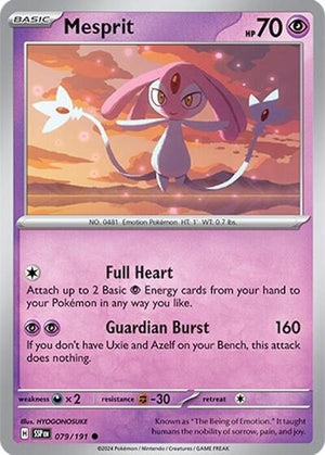 Pokemon TCG - SV08: Surging Sparks - Mesprit - 079/191