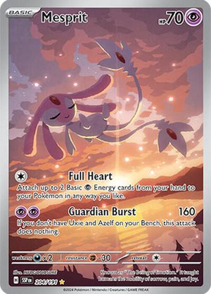 Pokemon TCG - SV08: Surging Sparks - Mesprit - 204/191 - Holofoil