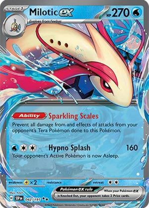 Pokemon TCG - SV08: Surging Sparks - Milotic ex - 042/191 - Holofoil