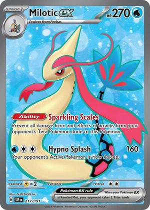 Pokemon TCG - SV08: Surging Sparks - Milotic ex - 217/191 - Holofoil
