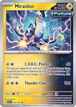 Pokemon TCG - SV08: Surging Sparks - Miraidon - 069/191 - Reverse Holofoil