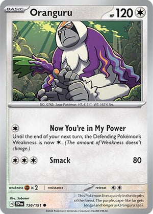 Pokemon TCG - SV08: Surging Sparks - Oranguru - 156/191