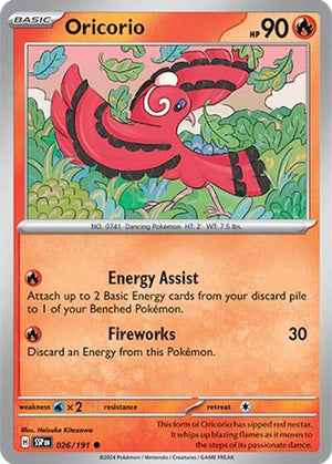 Pokemon TCG - SV08: Surging Sparks - Oricorio - 026/191