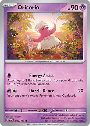 Pokemon TCG - SV08: Surging Sparks - Oricorio - 089/191