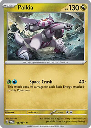 Pokemon TCG - SV08: Surging Sparks - Palkia - 136/191 - Holofoil