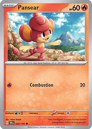Pokemon TCG - SV08: Surging Sparks - Pansear - 022/191