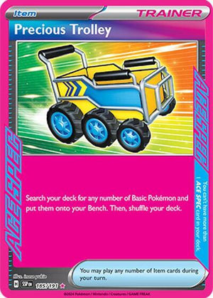 Pokemon TCG - SV08: Surging Sparks - Precious Trolley - 185/191 - Holofoil