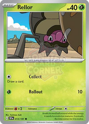 Pokemon TCG - SV08: Surging Sparks - Rellor - 013/191