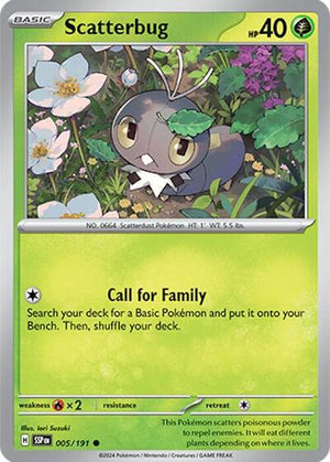 Pokemon TCG - SV08: Surging Sparks - Scatterbug - 005/191