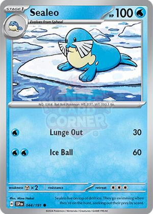 Pokemon TCG - SV08: Surging Sparks - Sealeo - 044/191
