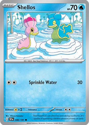 Pokemon TCG - SV08: Surging Sparks - Shellos - 046/191