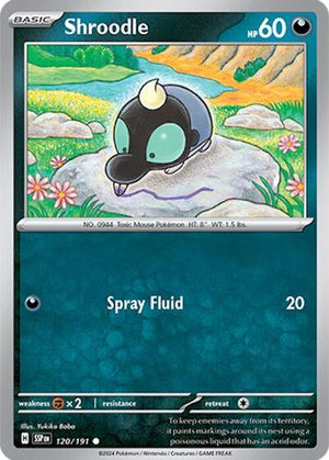 Pokemon TCG - SV08: Surging Sparks - Shroodle - 120/191