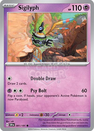 Pokemon TCG - SV08: Surging Sparks - Sigilyph - 081/191