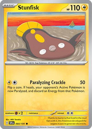 Pokemon TCG - SV08: Surging Sparks - Stunfisk - 064/191