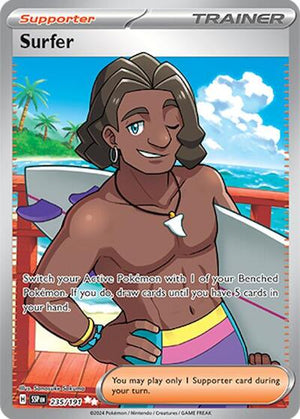 Pokemon TCG - SV08: Surging Sparks - Surfer - 235/191 - Holofoil