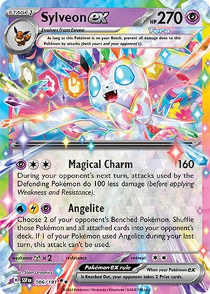 Pokemon TCG - SV08: Surging Sparks - Sylveon ex - 086/191 - Holofoil